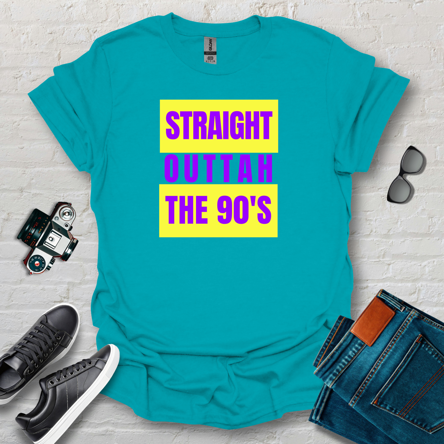 straight 90s yellow purple