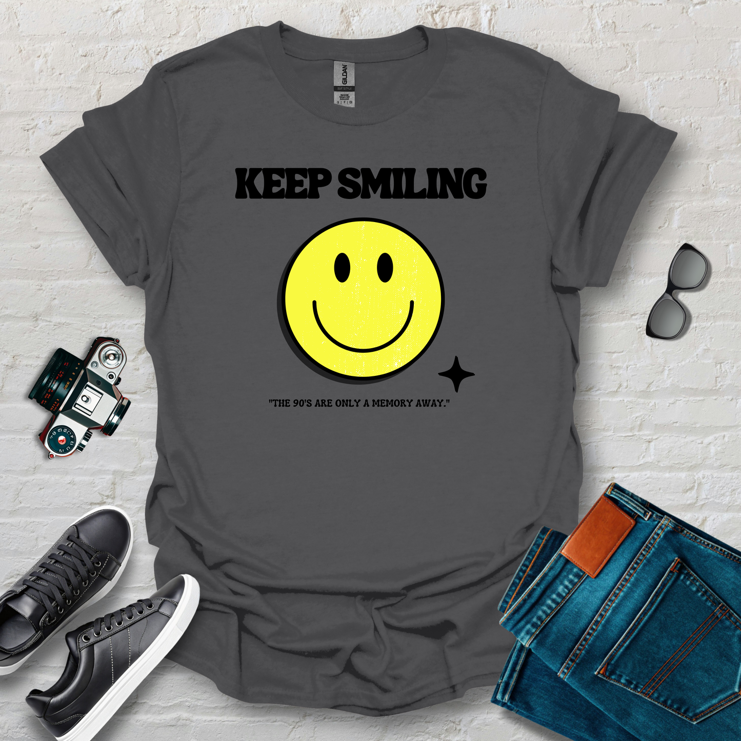 keep calm,smile baby it some type of yellow