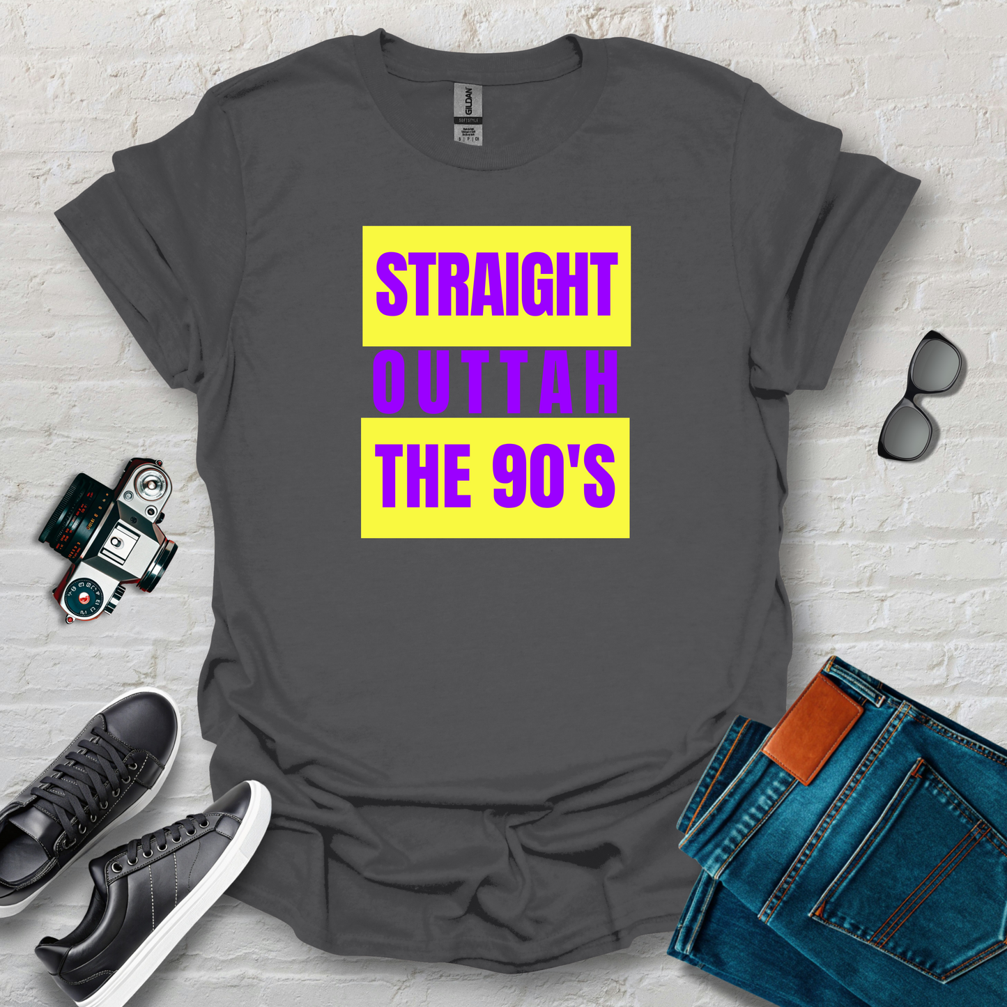 straight 90s yellow purple