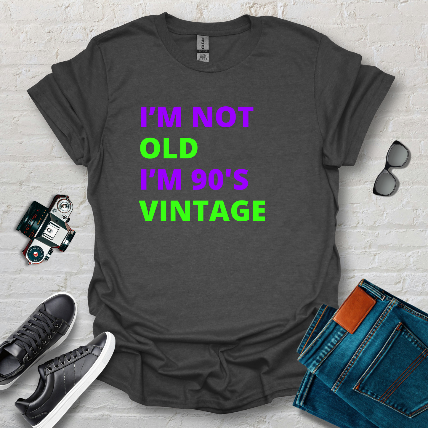 90s vintage grn/prpl