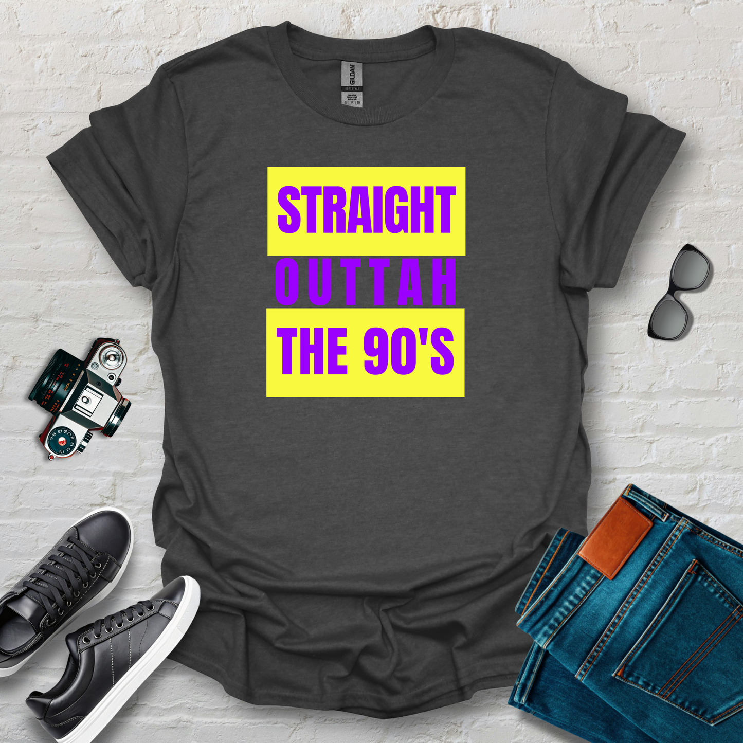 straight 90s yellow purple