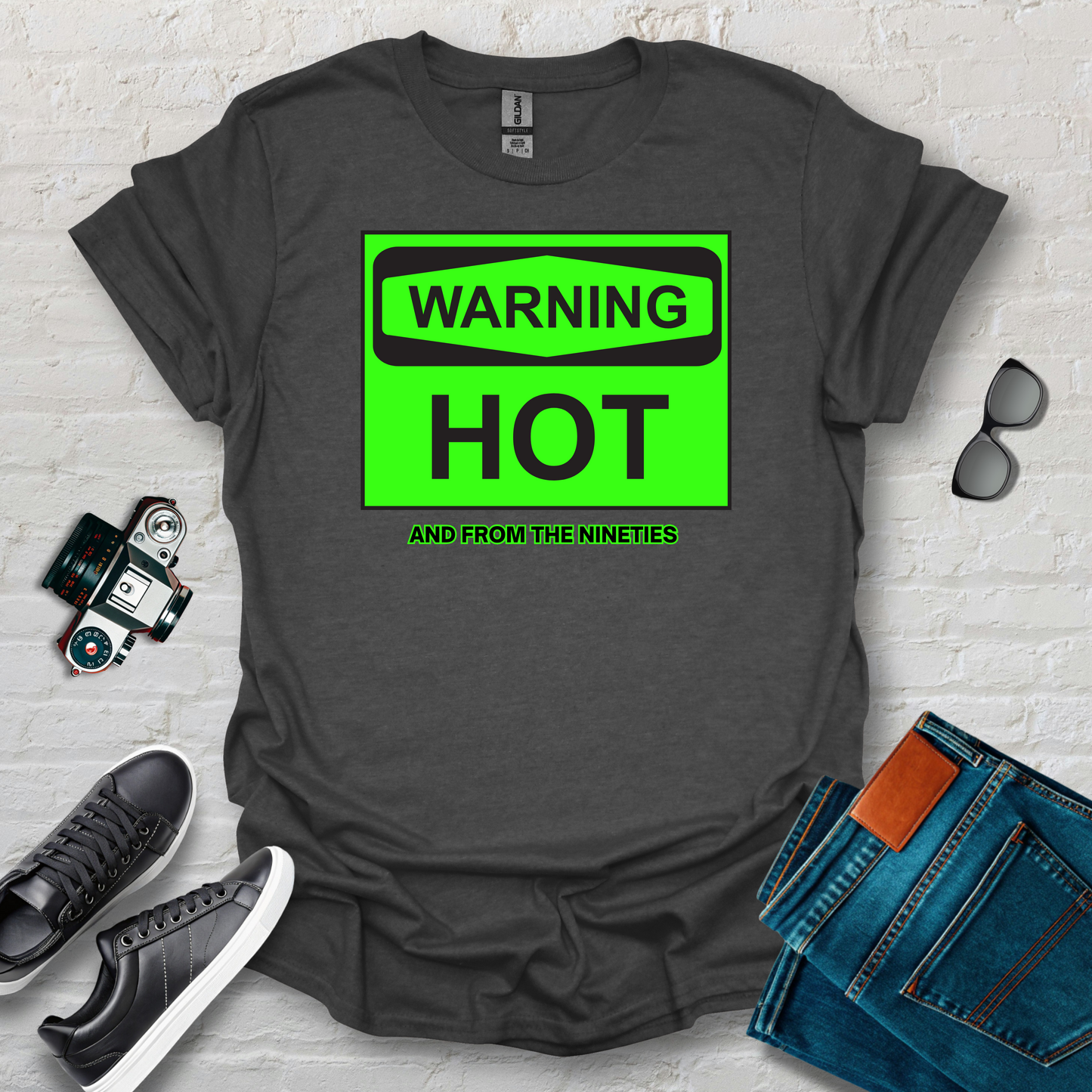 warning hot red grn