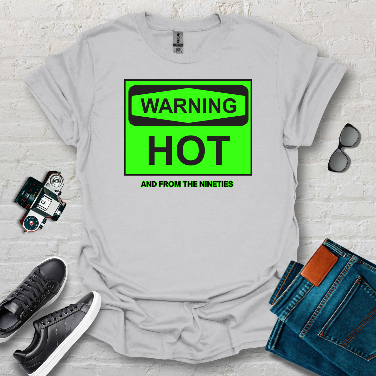 warning hot red grn