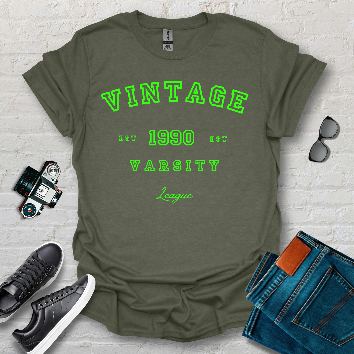 vintage league green