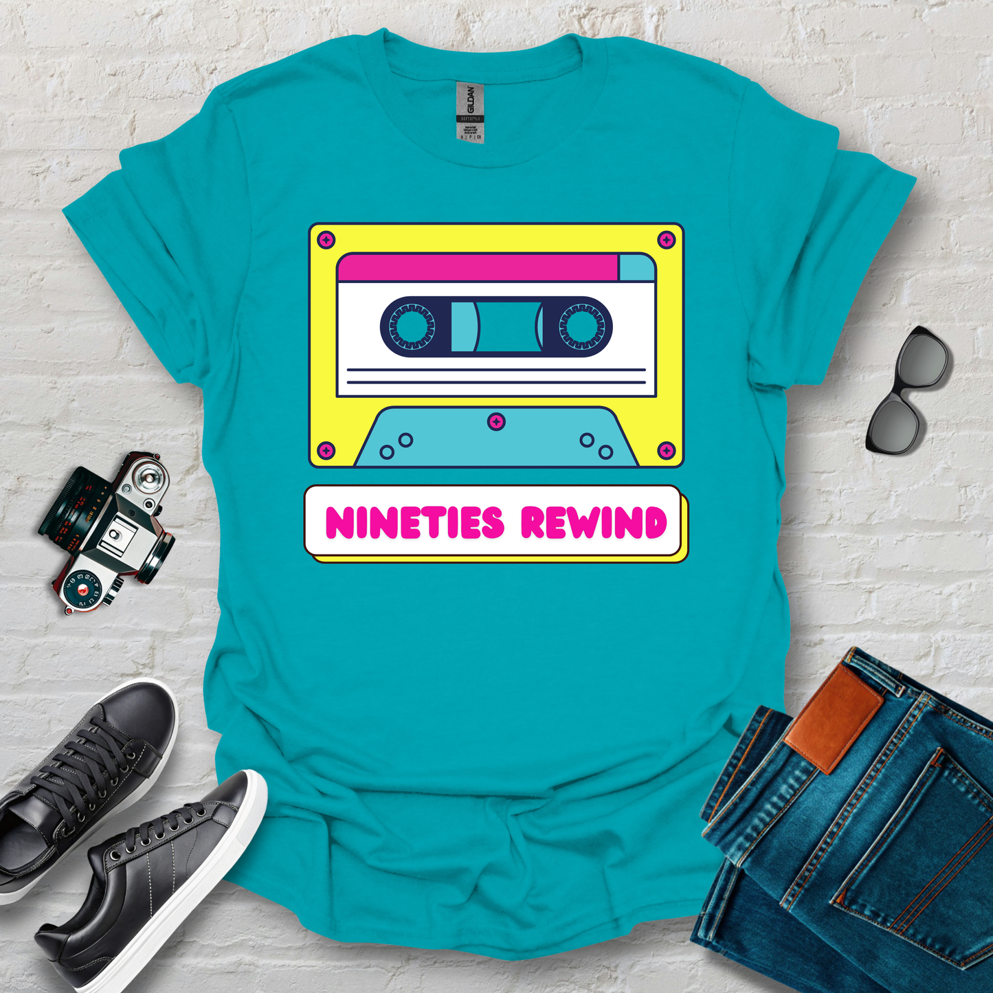 90s rewind tape'd