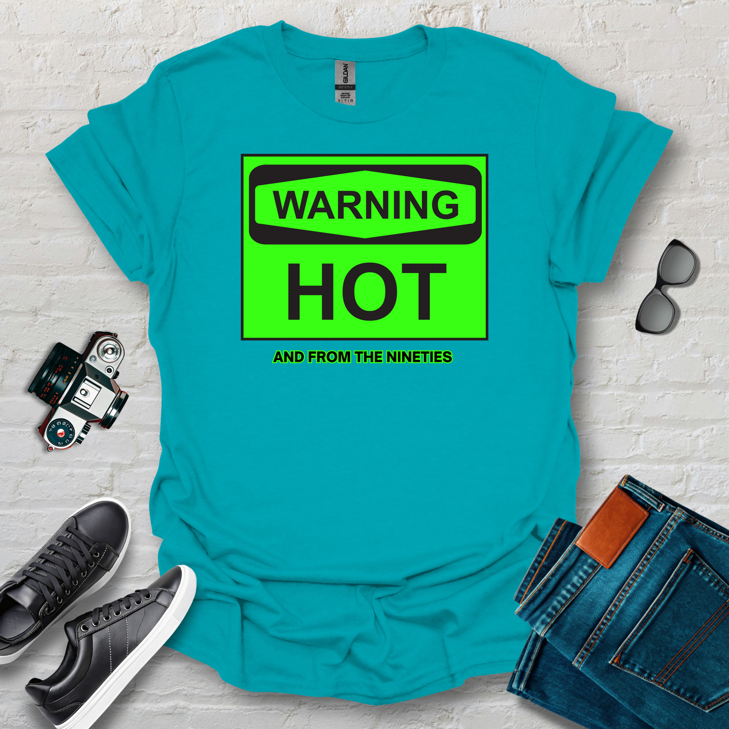 warning hot red grn