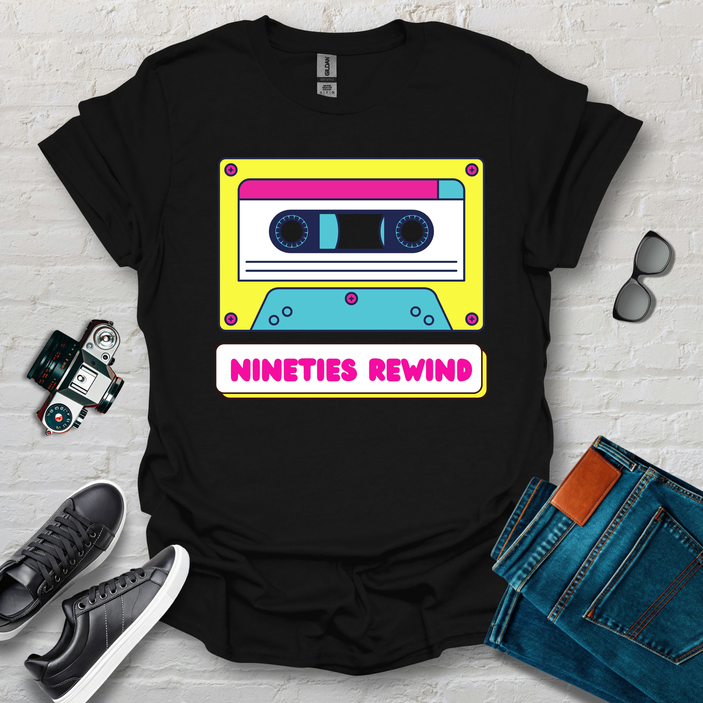 90s rewind tape'd