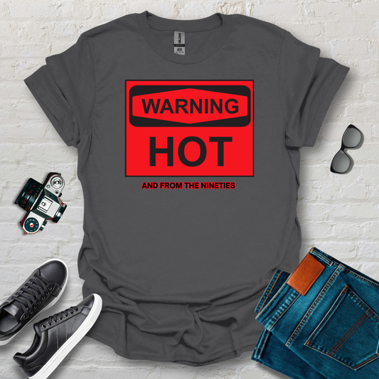 warning hot red