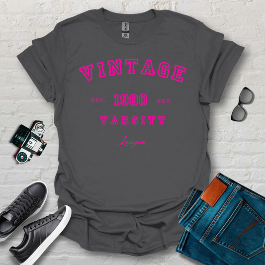 vintage varsity pnk