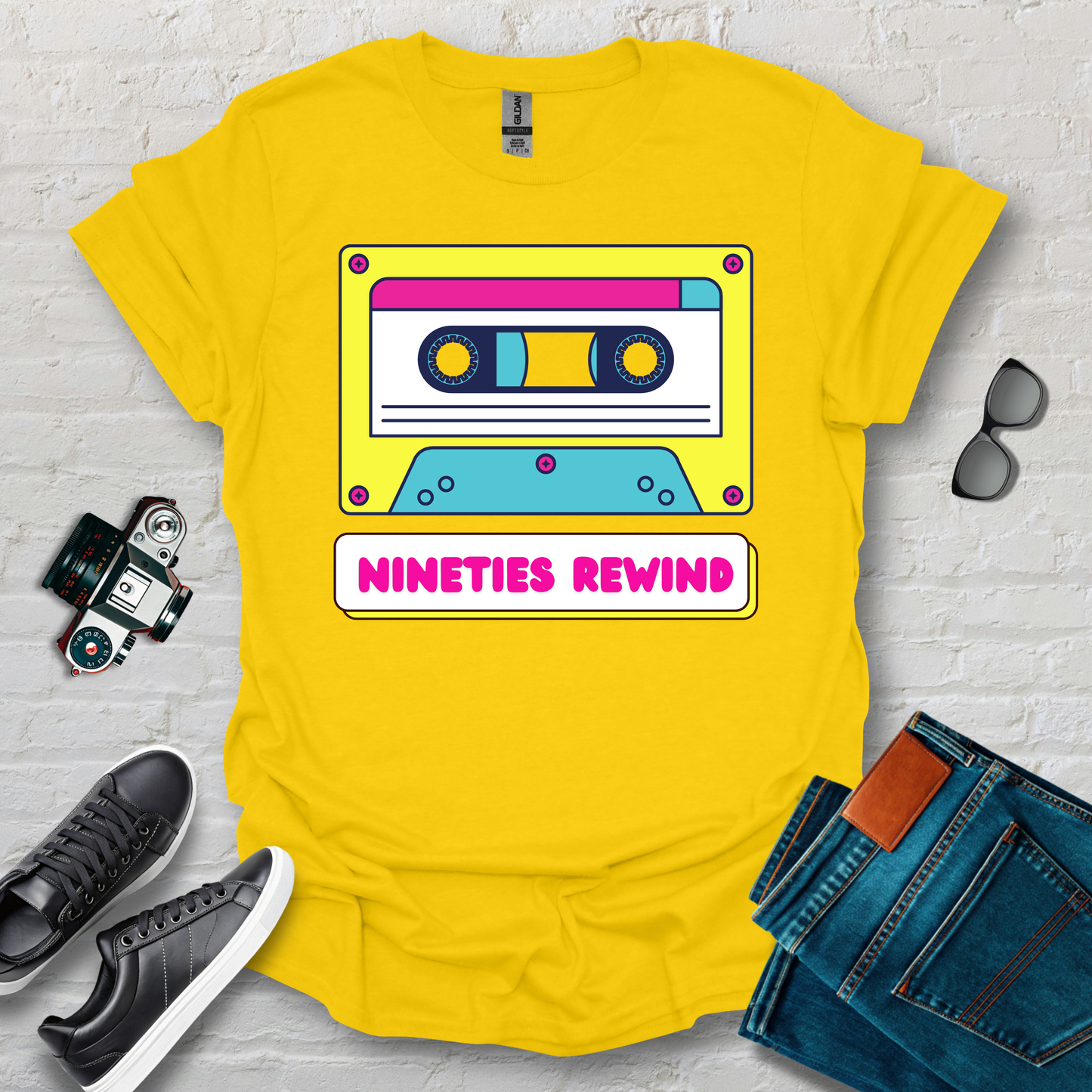 90s rewind tape'd