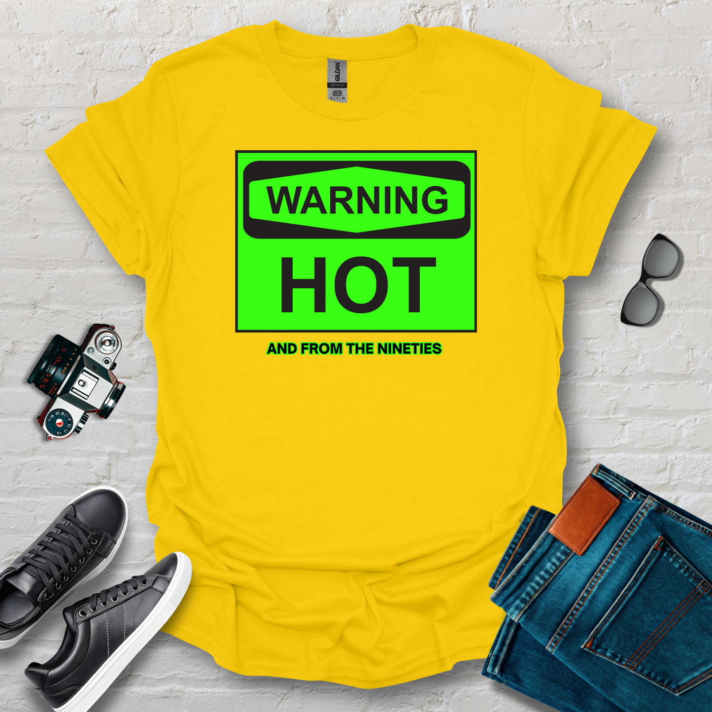 warning hot red grn