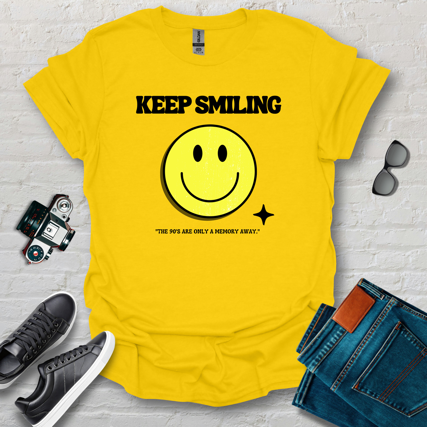 keep calm,smile baby it some type of yellow