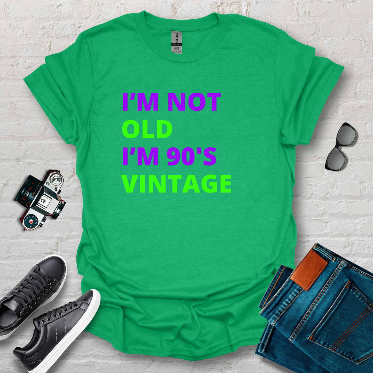 90s vintage grn/prpl