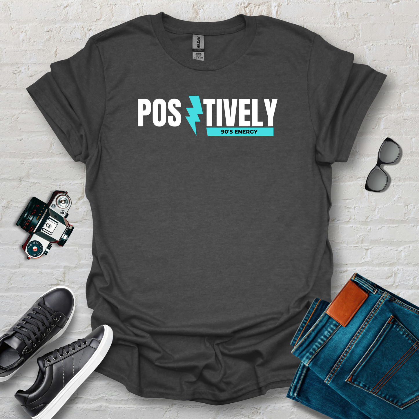 Positively 90s basic and blue