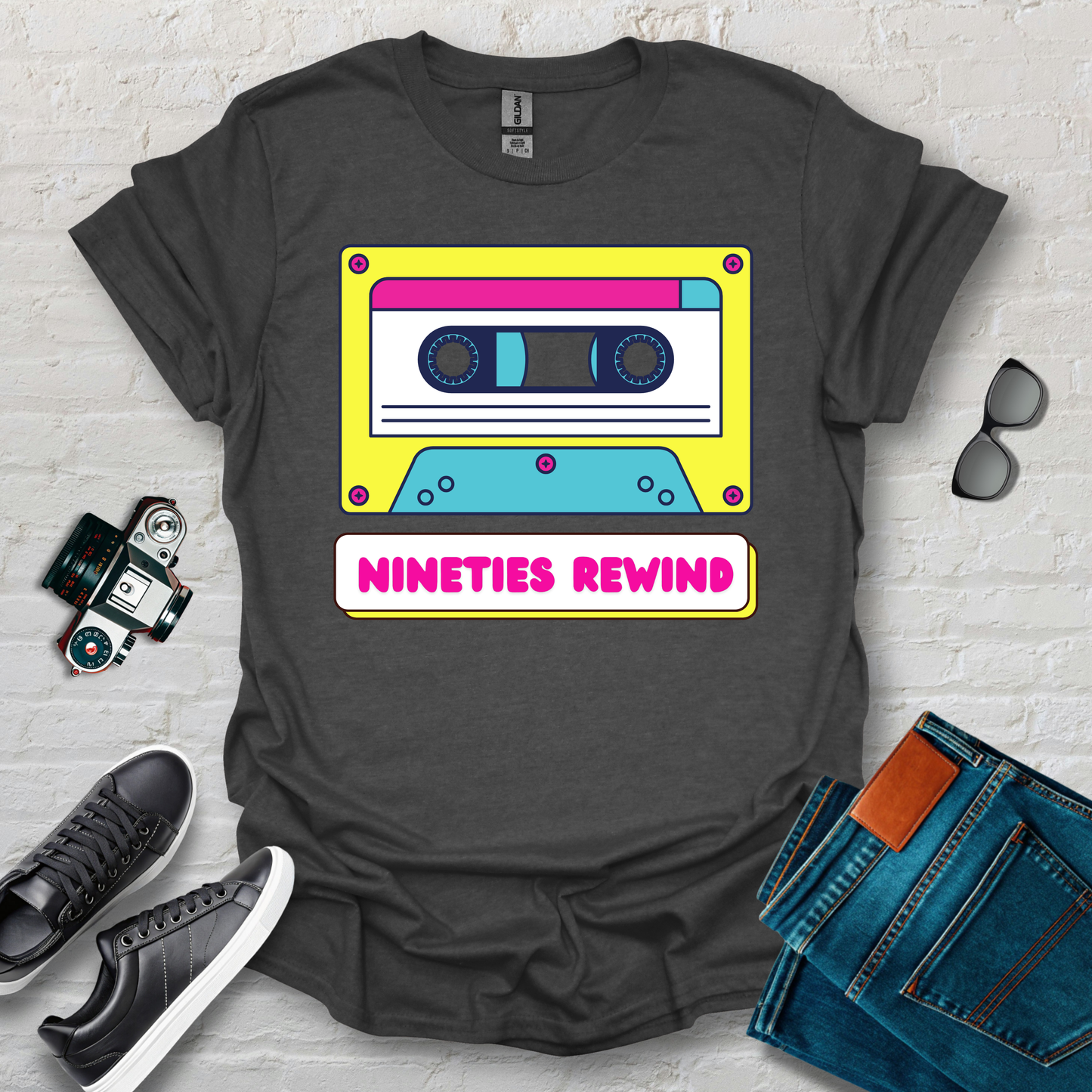90s rewind tape'd