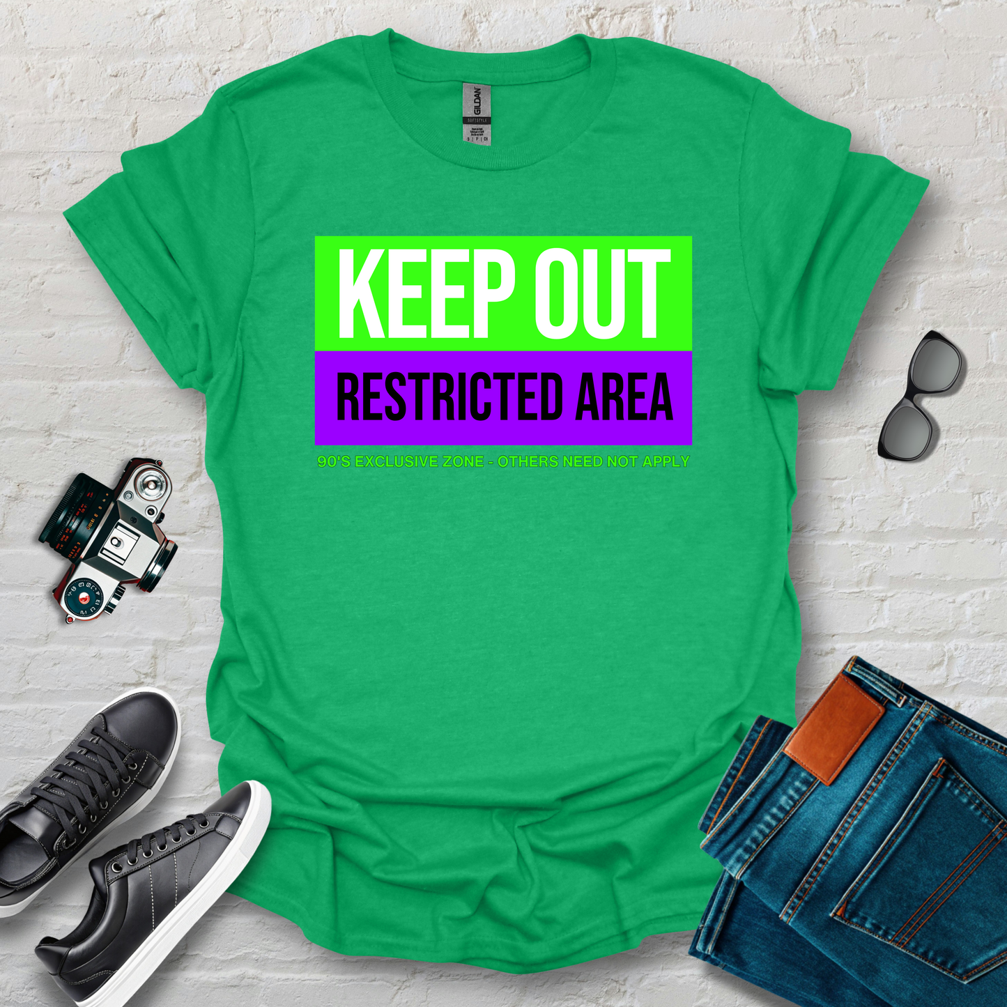 keep out already purp and grn