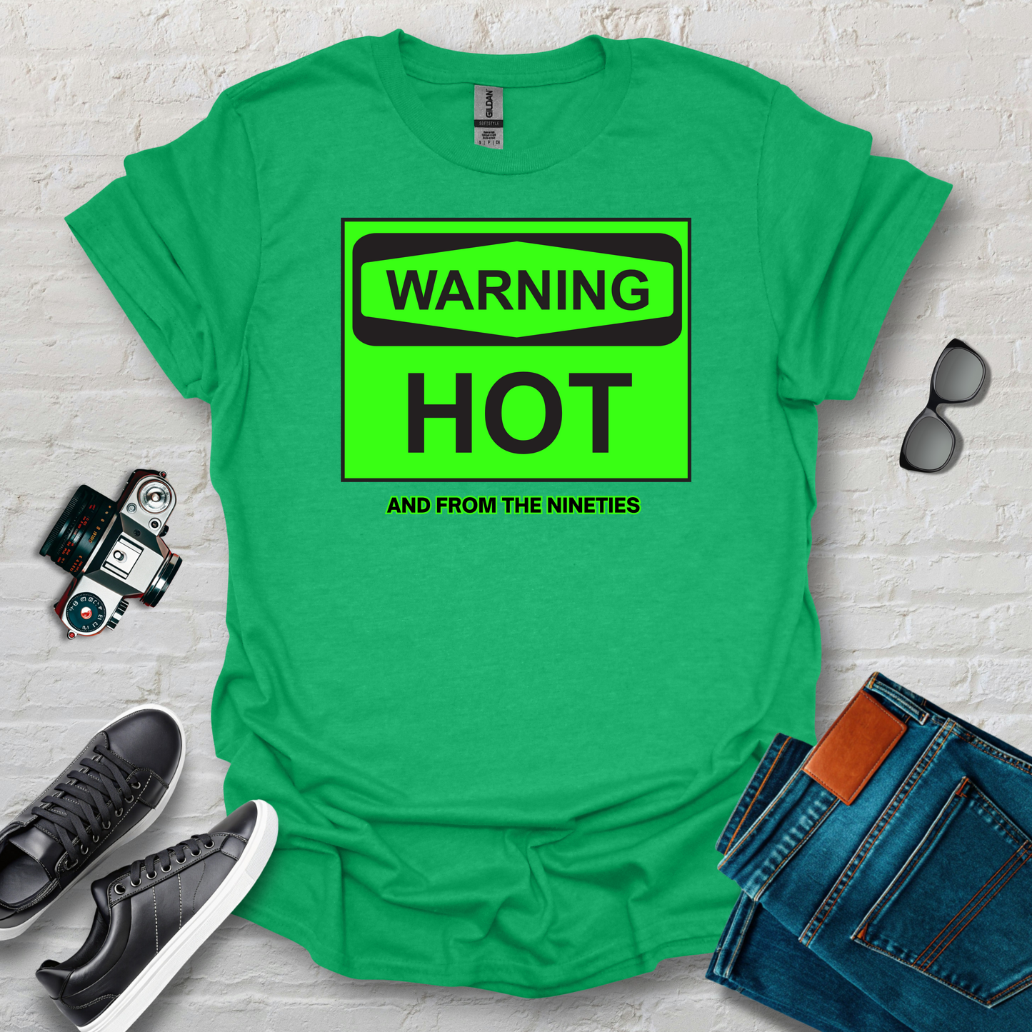 warning hot red grn