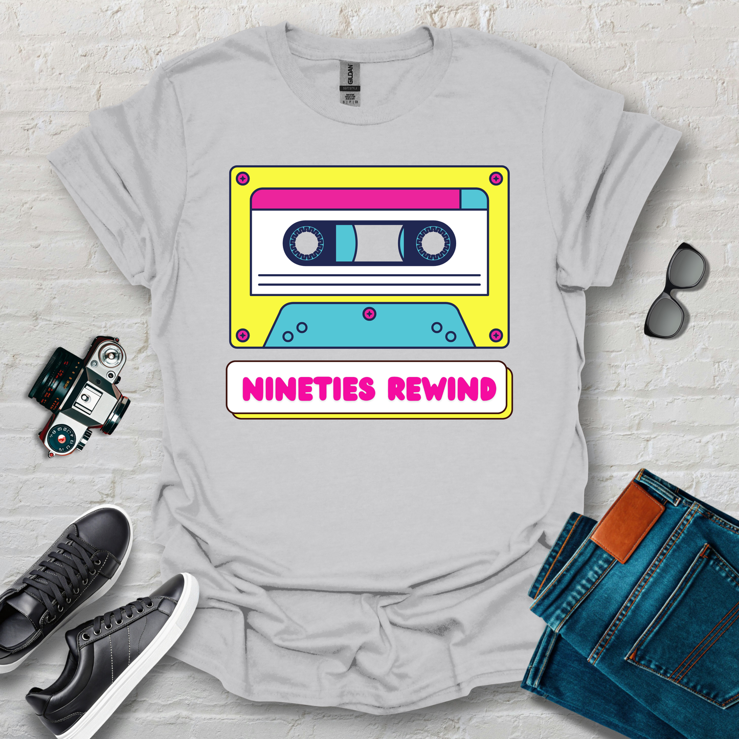 90s rewind tape'd