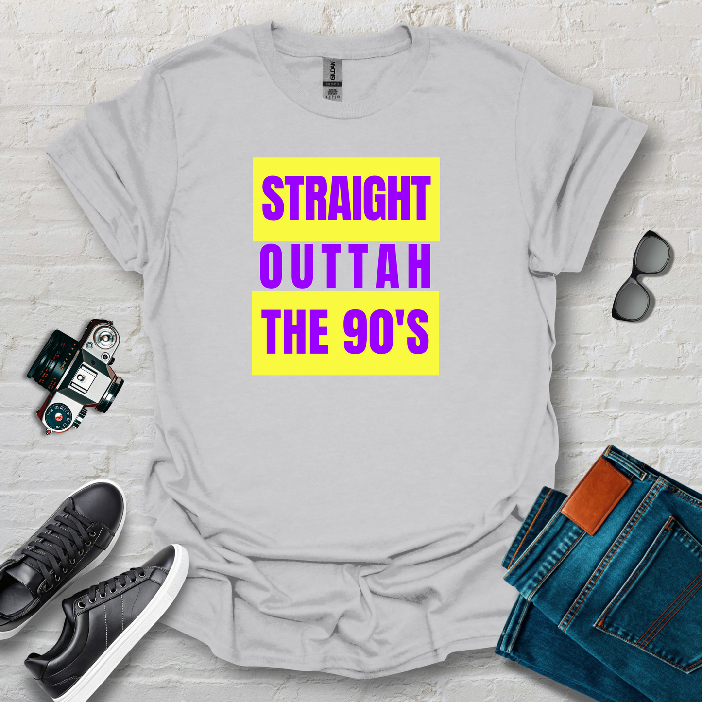 straight 90s yellow purple