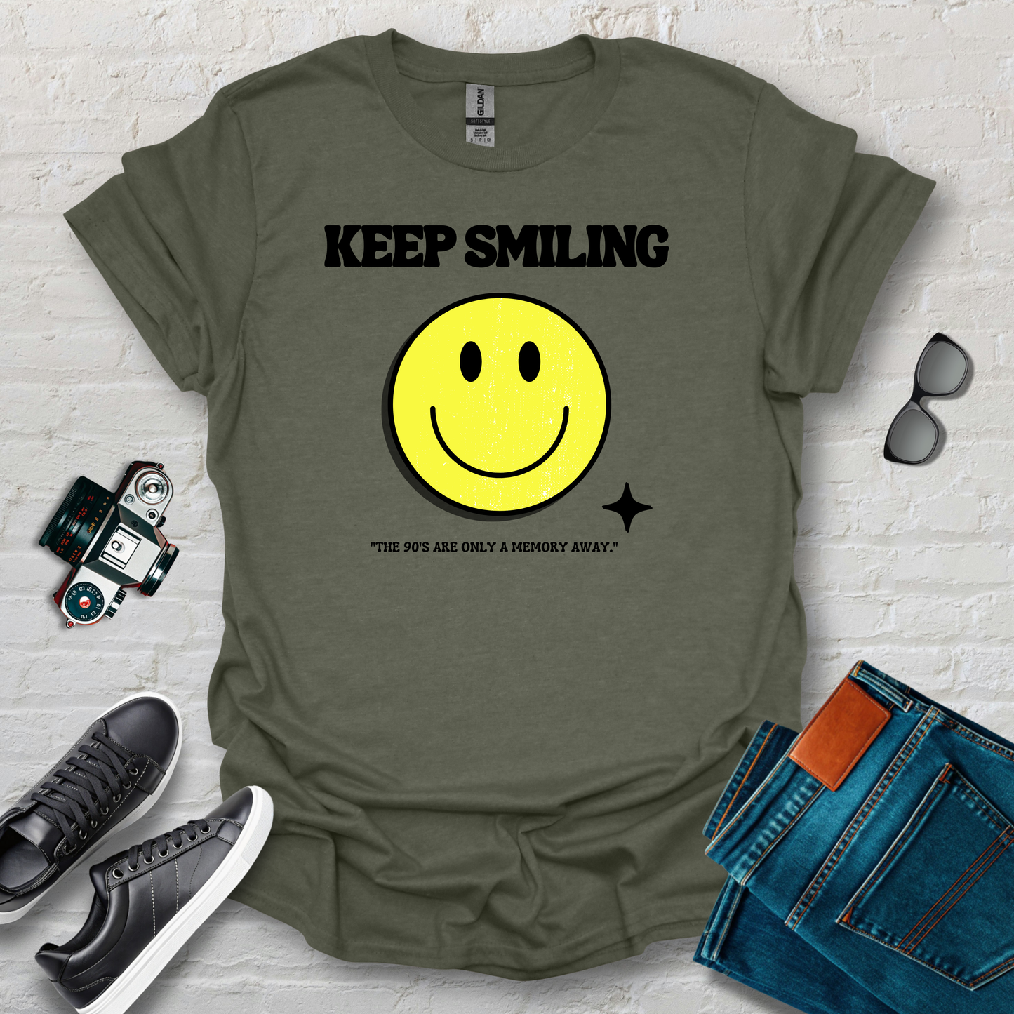 keep calm,smile baby it some type of yellow