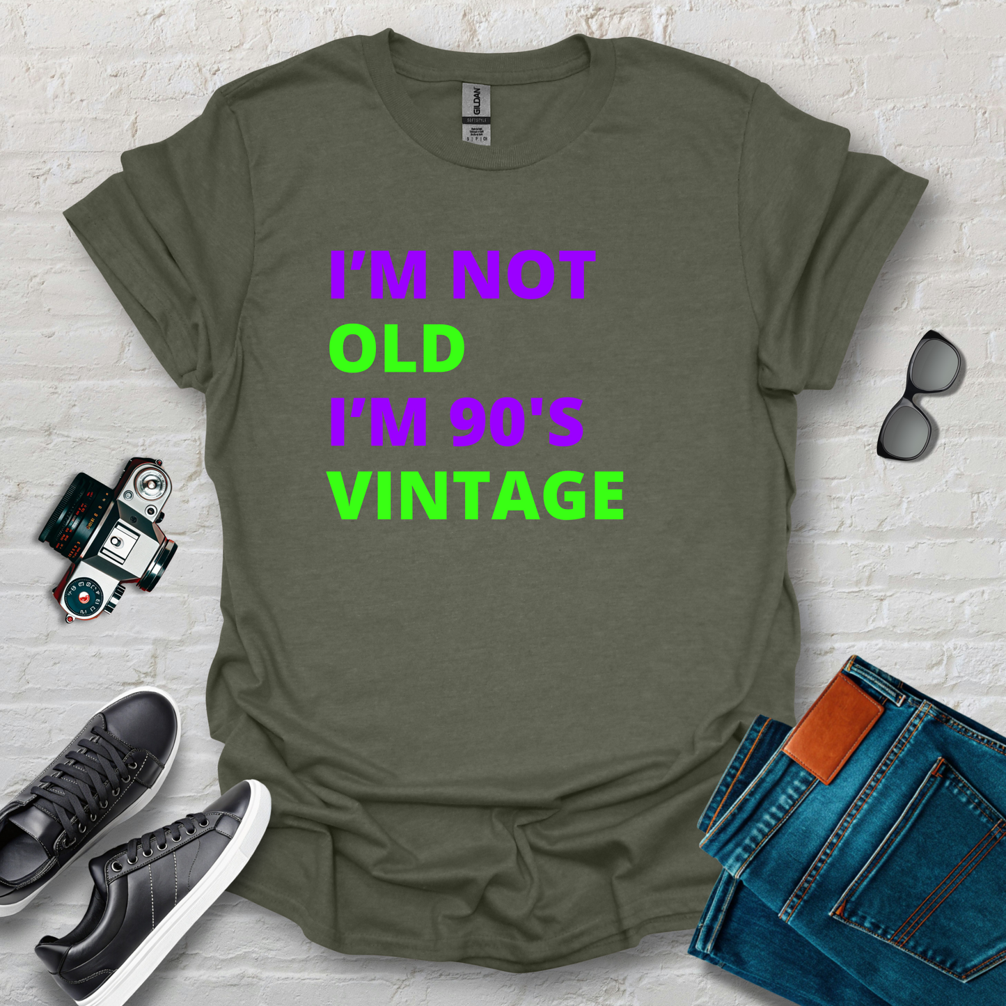 90s vintage grn/prpl