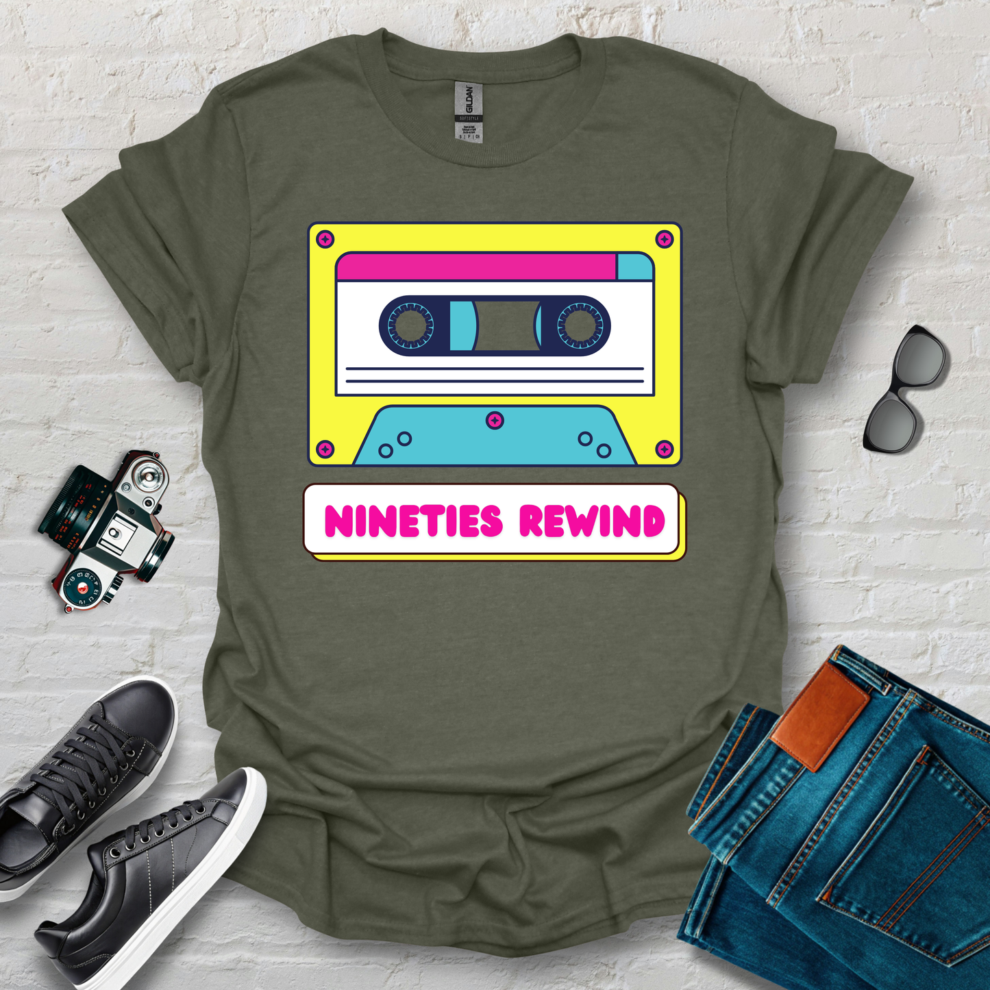 90s rewind tape'd